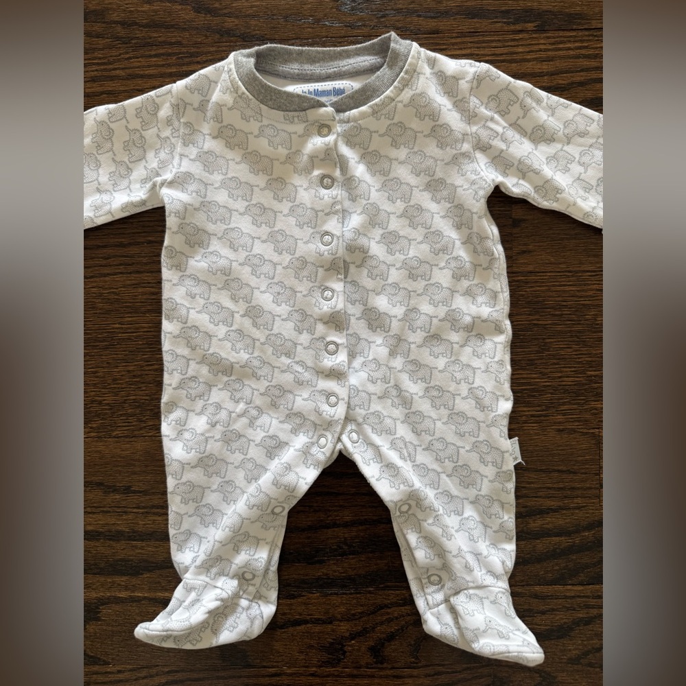 EUC Jojo Maman Footed Onesie!